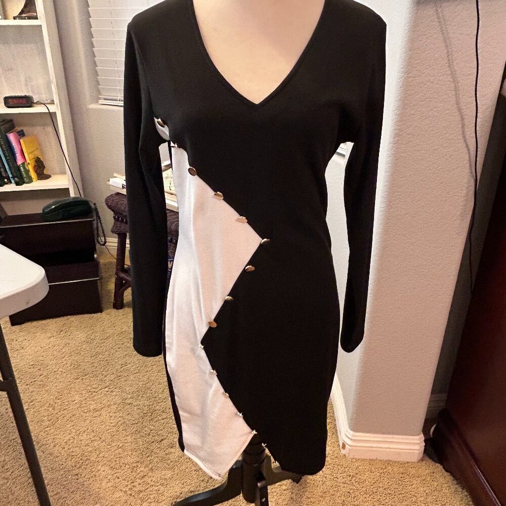 Black and white dress